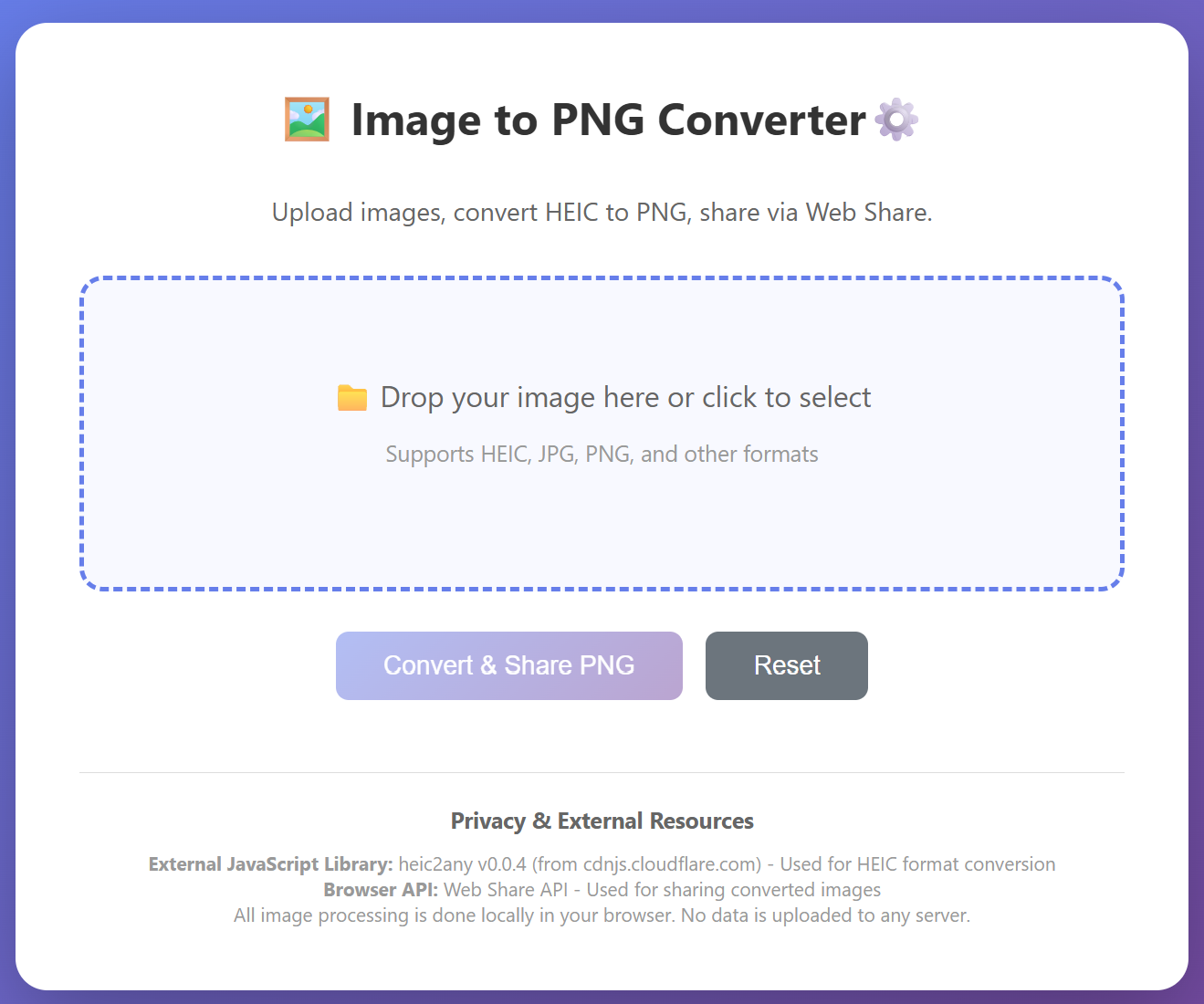 Cover image for 🖼️ Image to PNG Converter⚙️