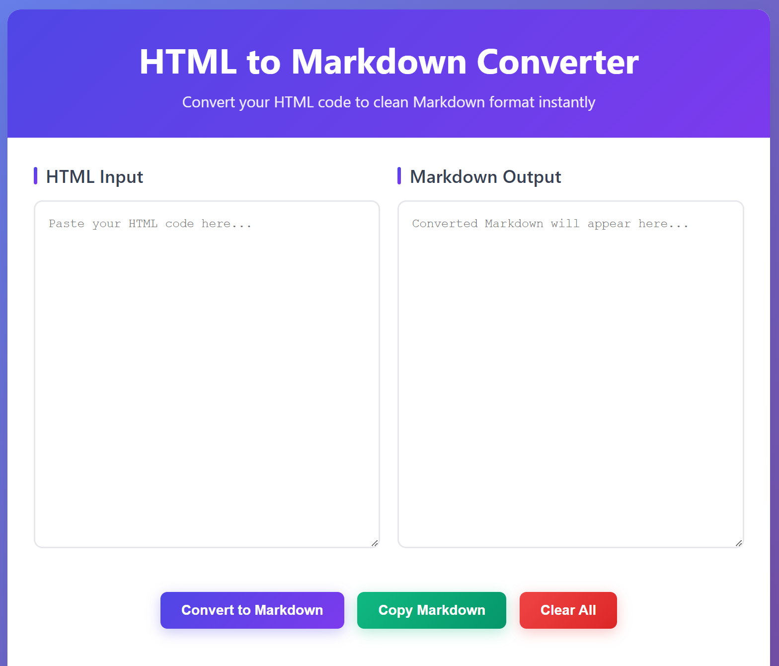 Cover image for 📃HTML to Markdown Converter🗒️