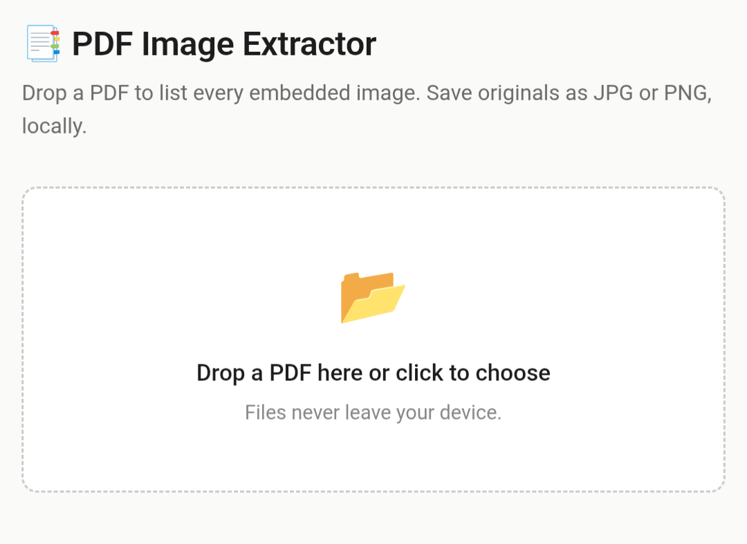 Cover image for 📑 PDF Image Extractor